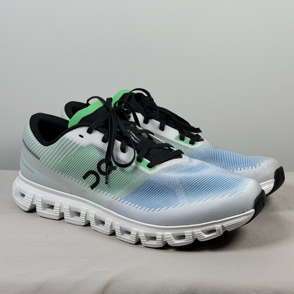 On Cloud 6 Push Running Shoes Men Size 11.5 Green Honeydew Walking CloudTec